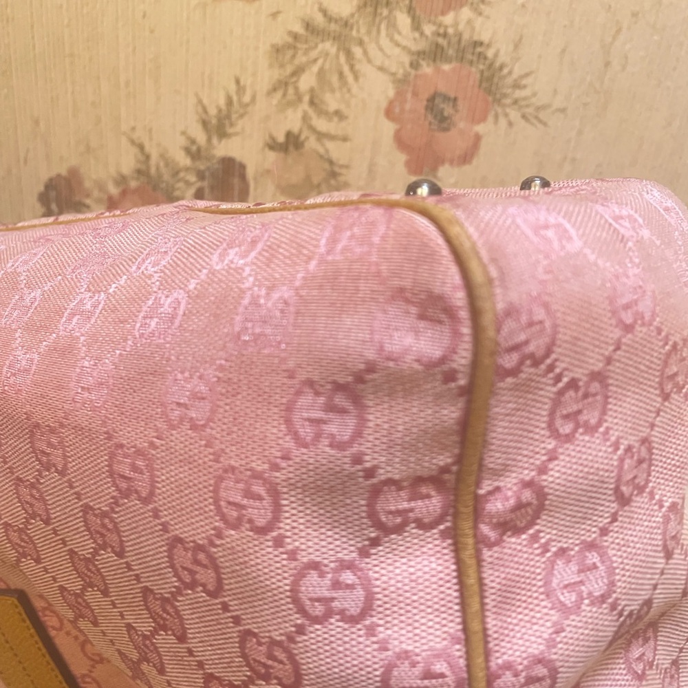 Gucci Pink and Brown Tote Bag - Picture 10 of 16